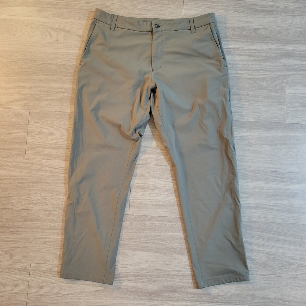 Lululemon Commission Pant Classic ABC Warpstreme Sage Green Mens 36x29